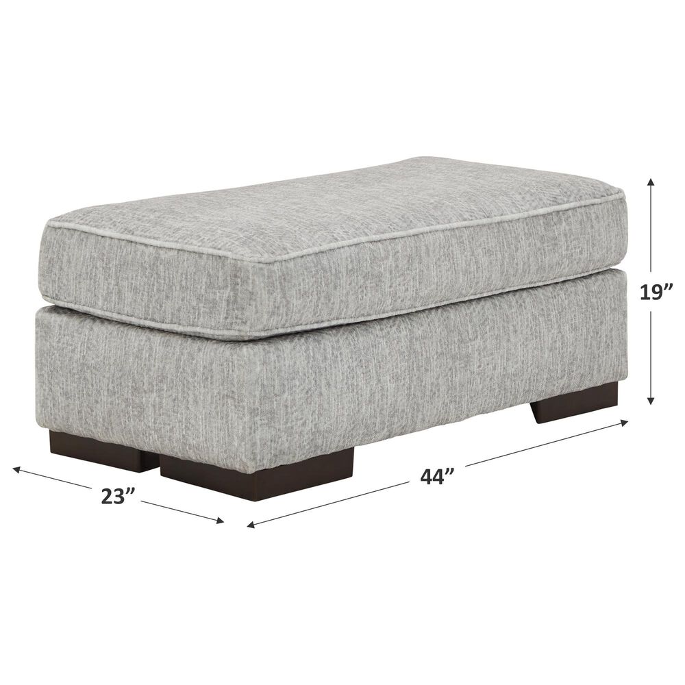 Signature Design by Ashley Mercado Ottoman in Pewter, , large