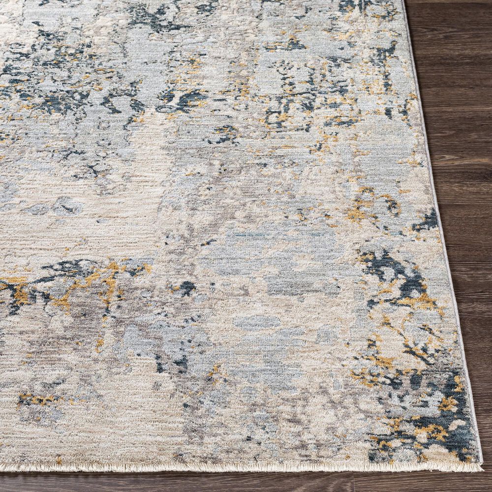 Surya Laila 6&#39;7&quot; x 9&#39;6&quot; Light Gray, Navy, Camel, Wheat and Charcoal Area Rug, , large