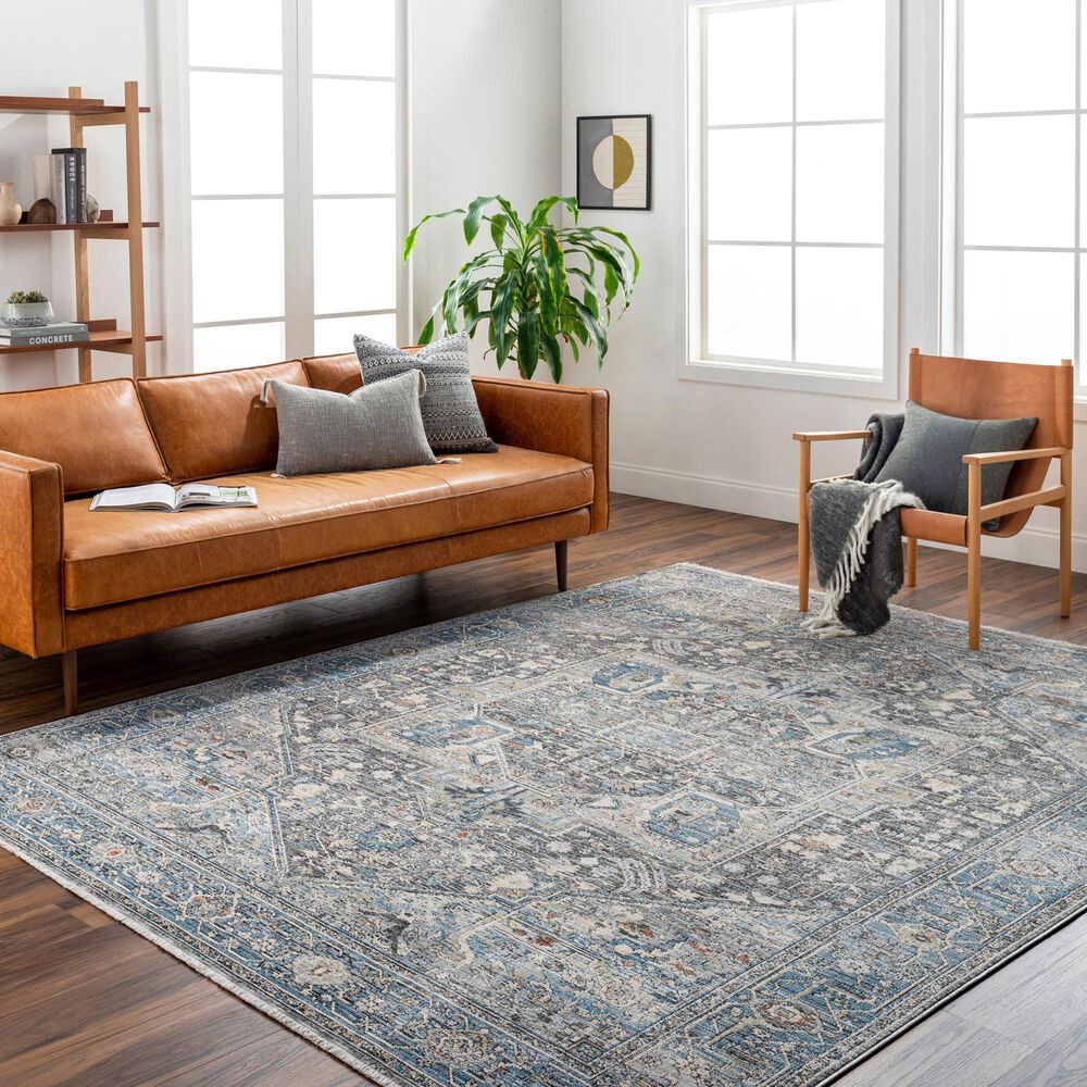 Surya Chicago CHG2313 7&#39;10&quot; x 10&#39; Slate, Black, Light Beige, Charcoal, Blue, Grey Area Rug, , large