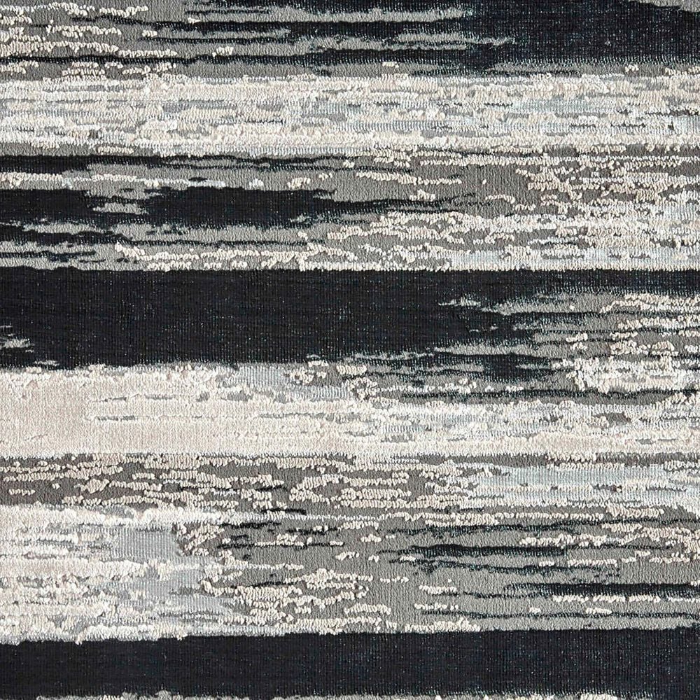 Feizy Rugs Micah 5&#39; x 8&#39; Black and Silver Area Rug, , large