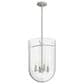 Hunter Sacha 4-Light Pendant in Brushed Nickel, , large