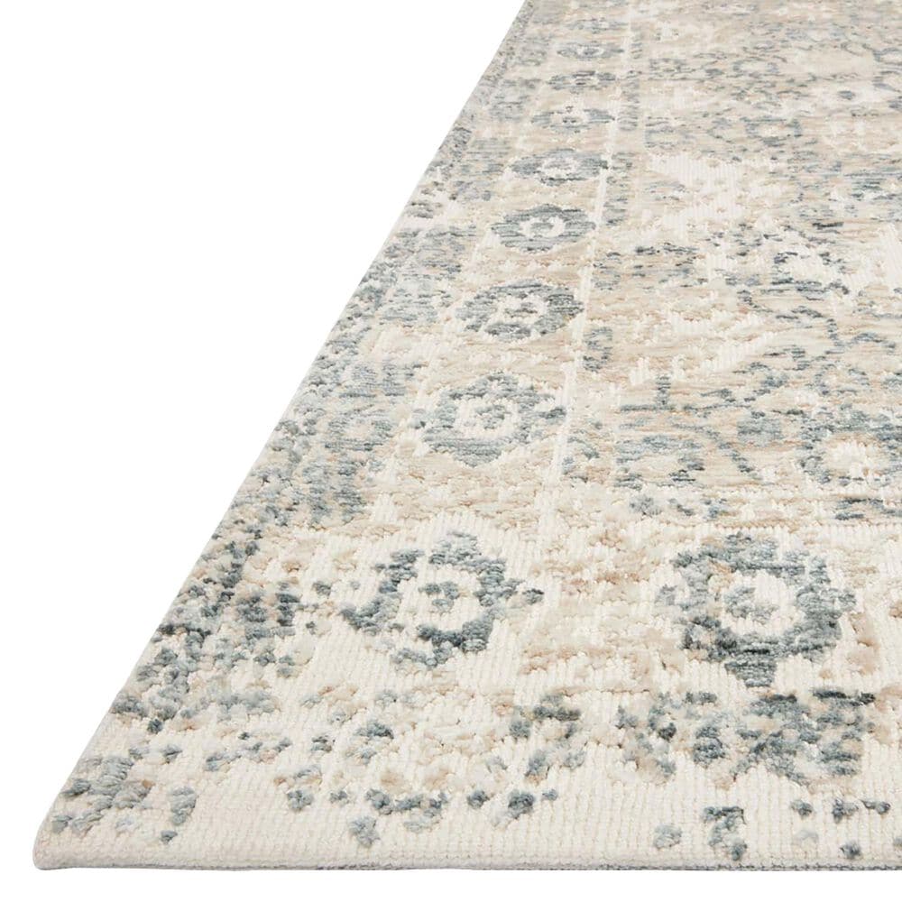 Magnolia Home Lindsay LIS-03 9&#39;3&quot; x 13&#39; Antique White and Aqua Area Rug, , large