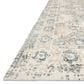 Magnolia Home Lindsay LIS-03 9"3" x 13" Antique White and Aqua Area Rug, , large