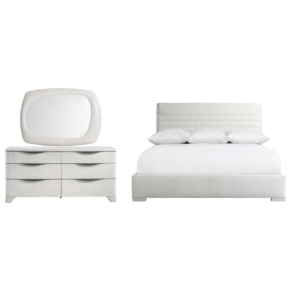 Bernhardt Sereno 3-Piece Queen Bedroom Set in Light Grey, , large