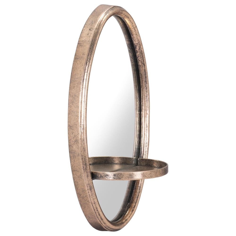 Zuo Modern Ogee Oval Mirror in Gold, , large