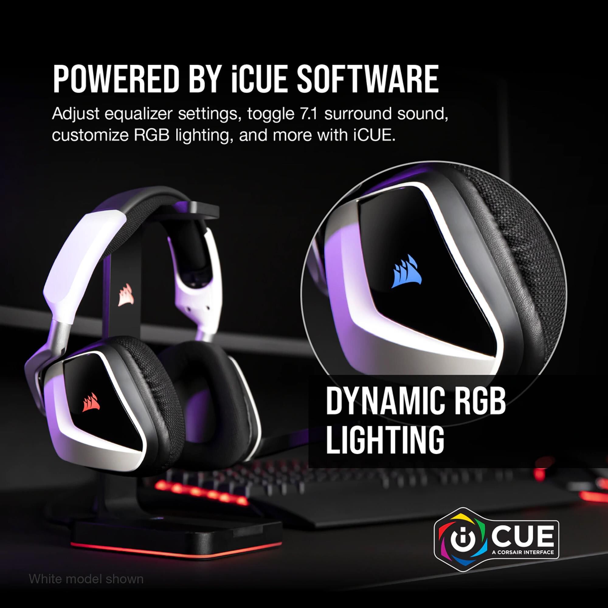 Corsair Void RGB Elite Wireless Premium Gaming Headset with 7.1