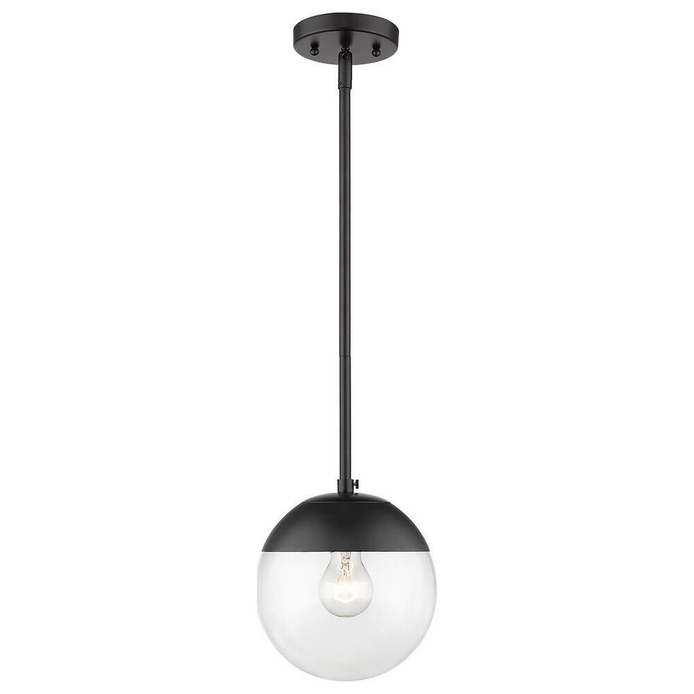 Golden Lighting Dixon Small Pendant with Rod in Matte Black, , large