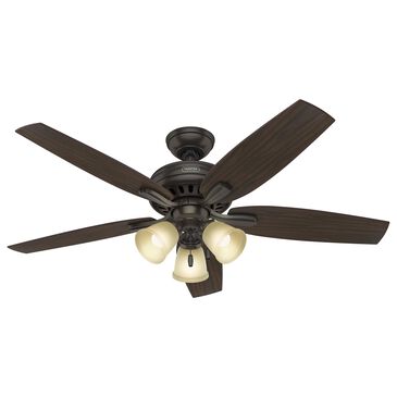 Hunter Newsome 52" Ceiling Fan with 3 Lights in Premier Bronze, , large