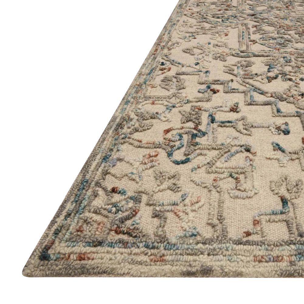 Loloi II Halle HAE-01 3&#39;6&quot; x 5&#39;6&quot; Gray and Ocean Area Rug, , large