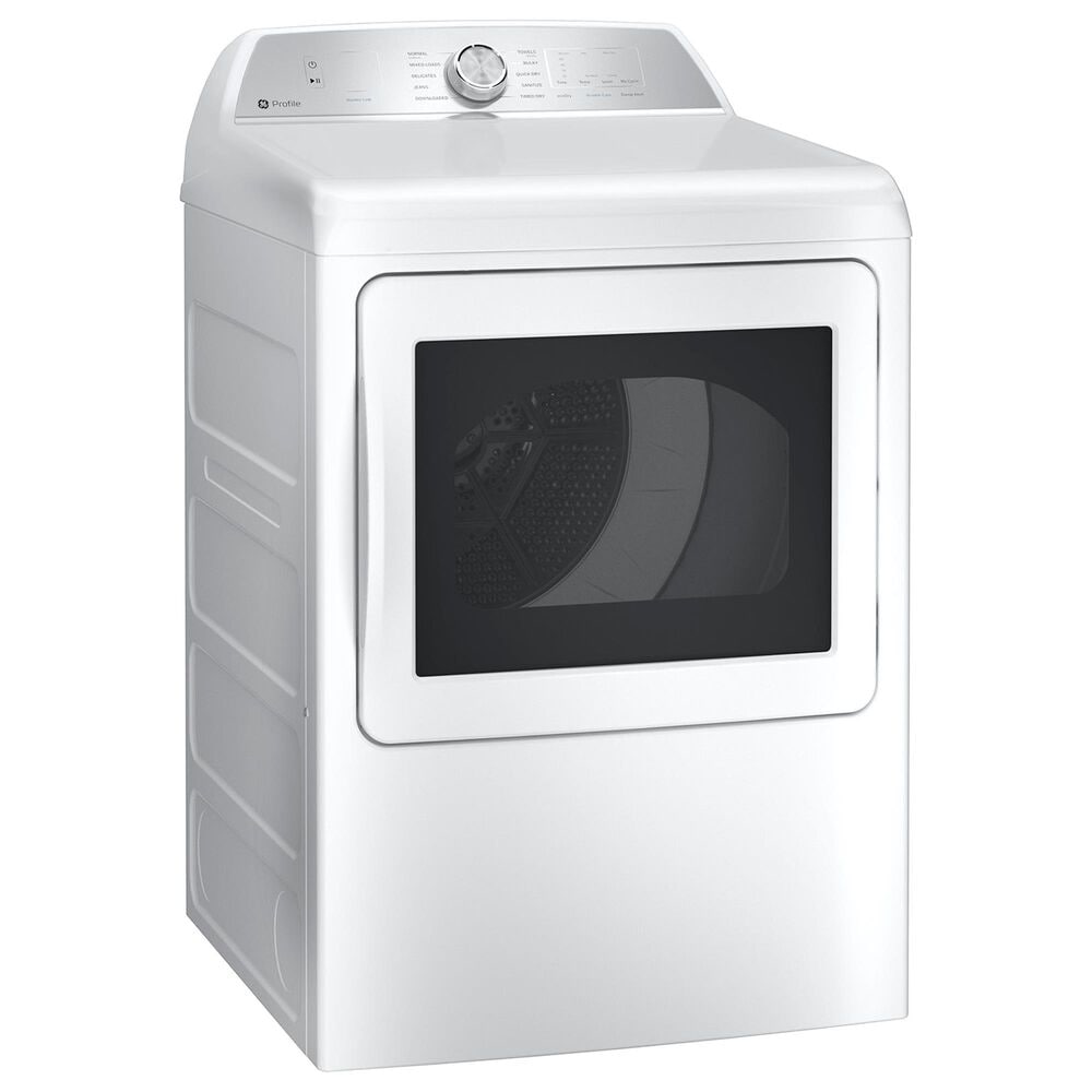 GE Appliances 5 Cu. Ft. Top Load Impeller Washer and 7.4 Cu. Ft. Electric Dryer Laundry Pair in White, , large