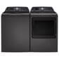 GE Profile  5.4 Cu. Ft. Top Load Washer and 7.4 Cu. Ft. Smart Gas Dryer Laundry Pair in Diamond Gray, , large