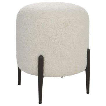 Uttermost Arles Ottoman in White, , large