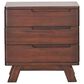 Napa Furniture Design Sahara 3-Drawer Nightstand in Dark Mahogany, , large