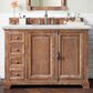 James Martin Providence 48" Single Bathroom Vanity in Driftwood with 3 cm Ethereal Noctis Quartz Top and Rectangular Sink, , large