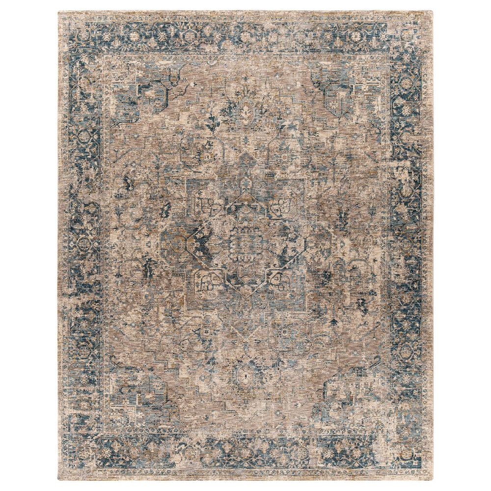 Surya Mirabel 10" x 14" Teal, Aqua, Mustard, Taupe, Gray and Beige Area Rug, , large