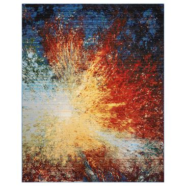 Nourison Chroma CRM02 8"6" x 11"6" Red Flare Area Rug, , large