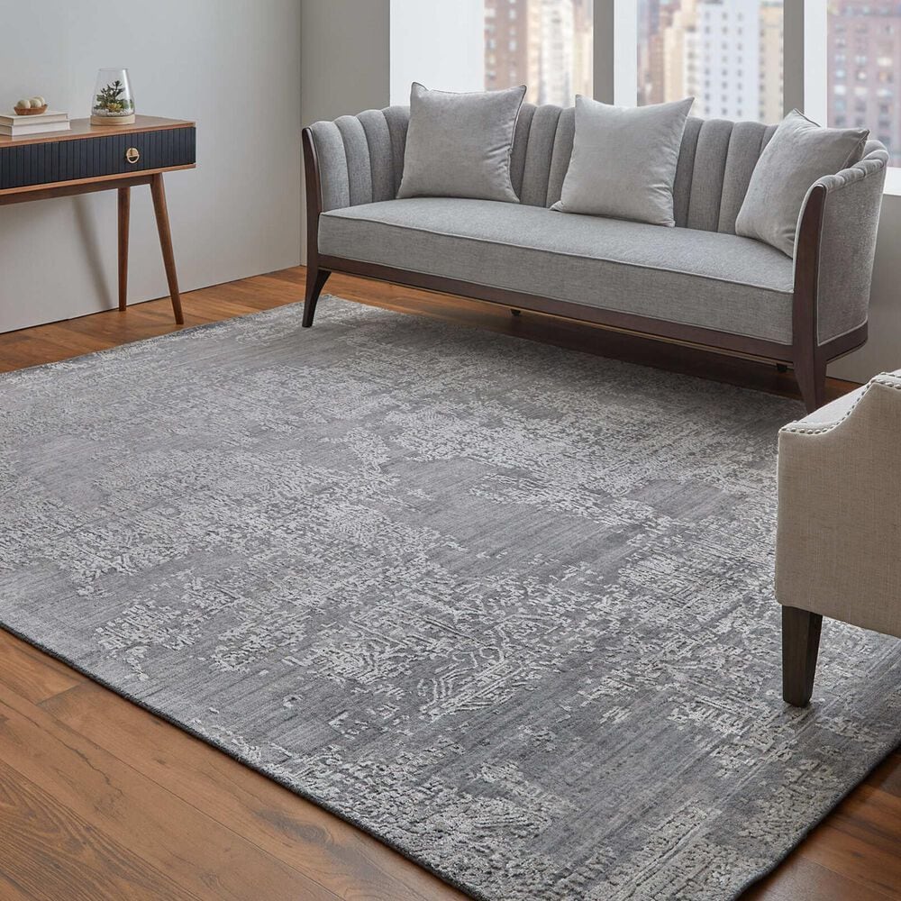 Feizy Rugs Eastfield 6989F 3&#39; x 5&#39; Dark Gray Area Rug, , large