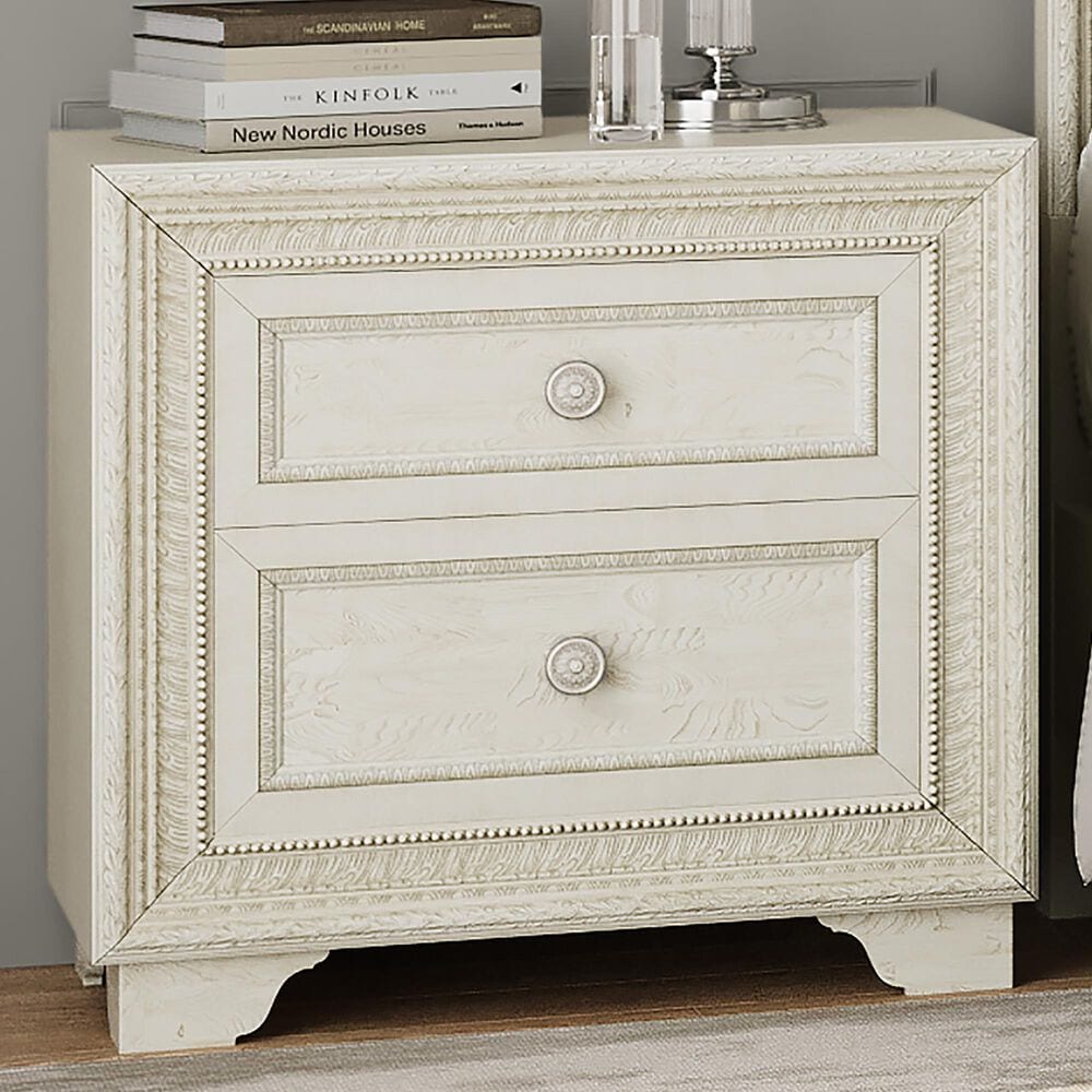 Chapel Hill Camila 2 Drawer Nightstand in Camila White, , large