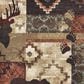 Oriental Weavers Woodlands 9649A 7"10" x 10" Brown Area Rug, , large