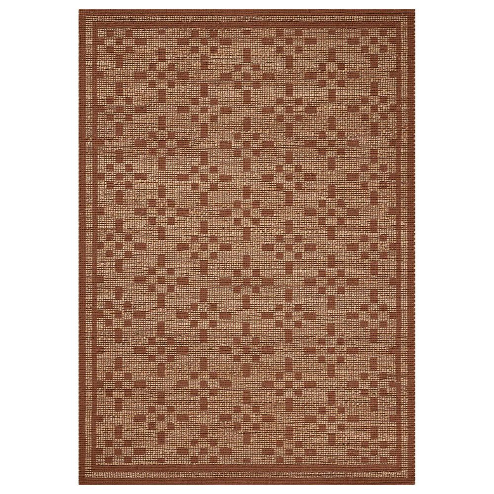 Chris Loves Julia x Loloi Judy 5" x 7"6" Natural and Spice Area Rug, , large