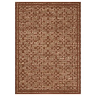 Chris Loves Julia x Loloi Judy 5" x 7"6" Natural and Spice Area Rug, , large