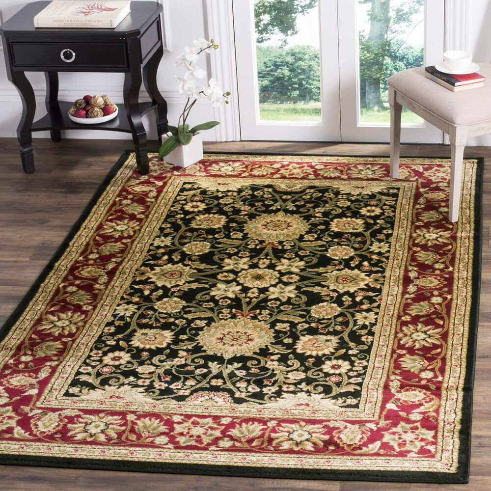 Safavieh Lyndhurst 10&#39; x 14&#39; Black and Red Area Rug, , large