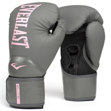 Everlast Elite 2 12 Oz Boxing Gloves in Grey and Pink, , large