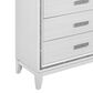 Global Furniture USA Lily 5-Drawer Chest in White and Glitter, , large