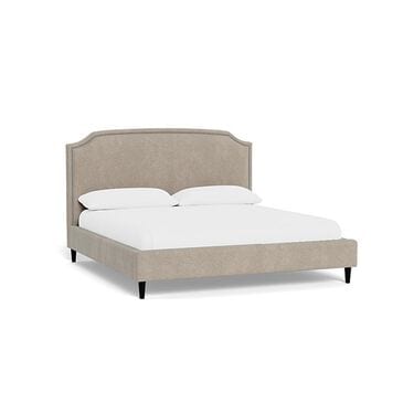 Style Expressions King Platform Bed in Pescara Pebble, , large