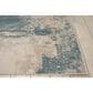 Nourison Maxell MAE13 3"10" x 5"10" Ivory and Teal Area Rug, , large