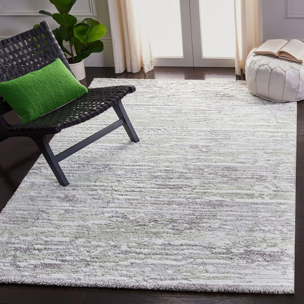 Safavieh Century CTY350F 5&#39;5&quot; x 7&#39;7&quot; Grey and Green Area Rug, , large