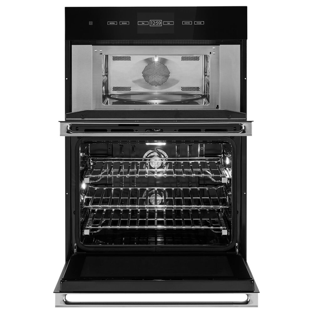 Jenn-Air Noir 30&quot; Combination Smart Electric Microwave and Wall Oven in Stainless Steel and Black, , large