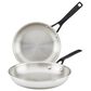 KitchenAid 2-Piece 5-Ply Clad Frying Pan Set in Stainless Steel, , large