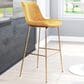 Zuo Modern Tony Extra Tall Bar Chair in Yellow/Gold, , large