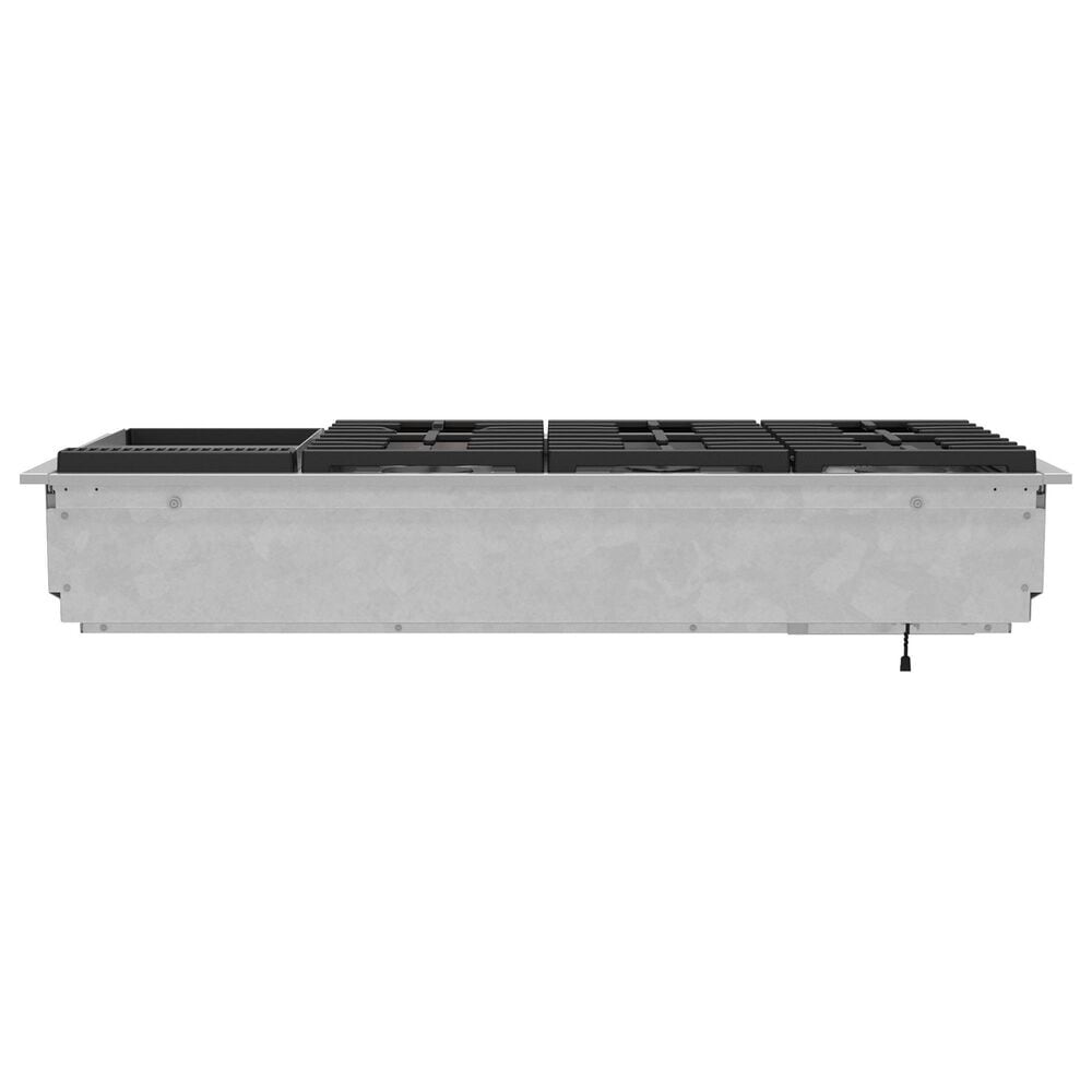 Cafe 48&quot; Natural Gas Rangetop with Integrated Griddle in Matte Black and Brushed Stainless, , large