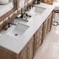 James Martin Bristol 72" Double Bathroom Vanity in Whitewashed Walnut with 3 cm Eternal Jasmine Pearl Quartz Top and Rectangle Sink, , large