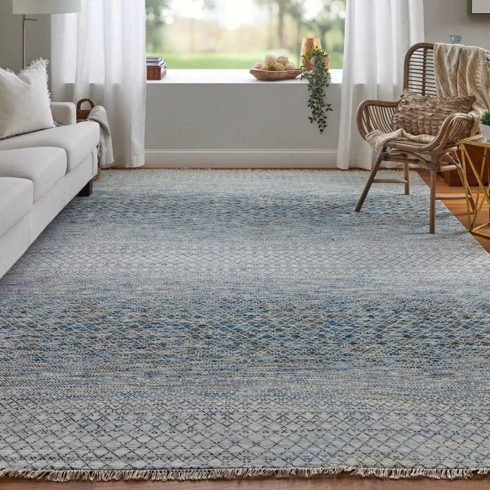 Feizy Rugs Branson 5&#39;6&quot; x 8&#39;6&quot; Blue and Green Area Rug, , large