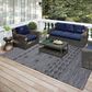 Dalyn Rug Company Sedona Geometric SN1 5" x 7"6" Midnight Indoor/Outdoor Area Performance Rug, , large