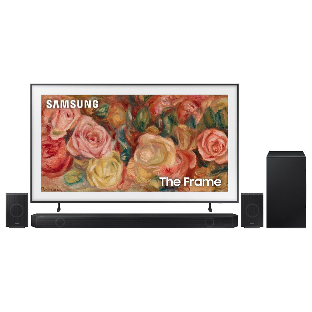 Samsung 55" 4K FRAME w/Soundbar Sys, , large