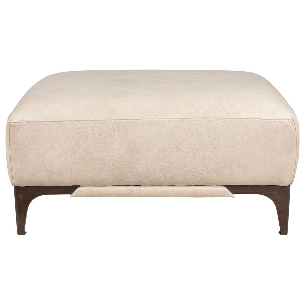 Softline Leather Ottoman in Havana Ivory, , large