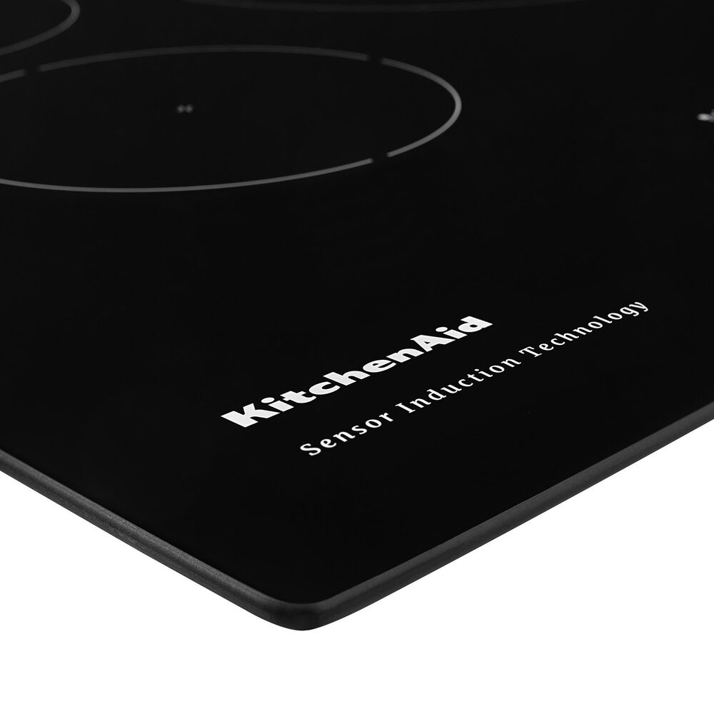 KitchenAid 30&quot; Built-In Electric Induction Cooktop in Black, , large