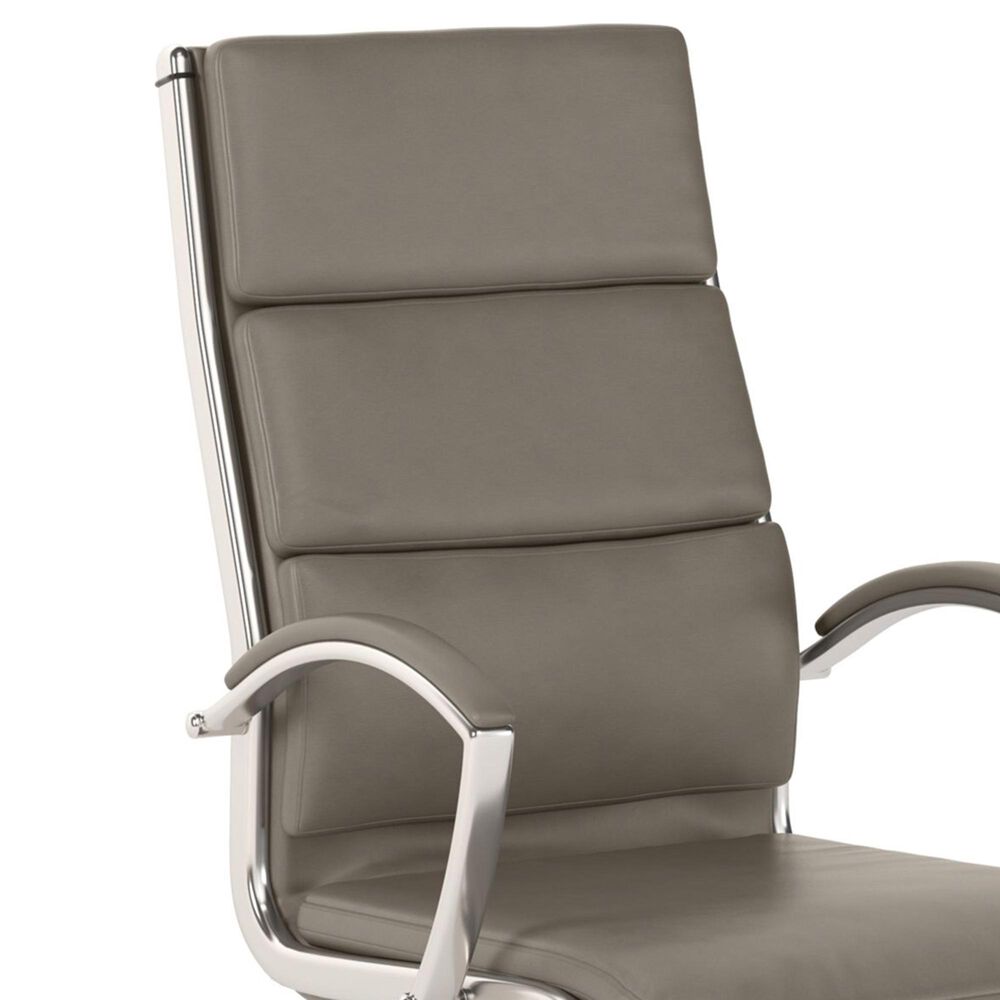 Bush Echo Leather Executive Chair in Washed Gray, , large