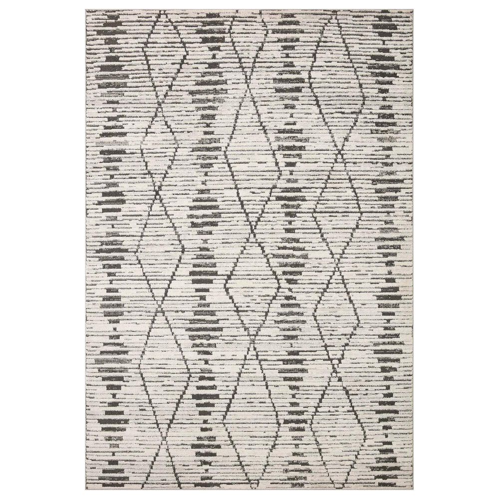 Loloi II Kamala 9"2" x 13" Charcoal and Dove Area Rug, , large