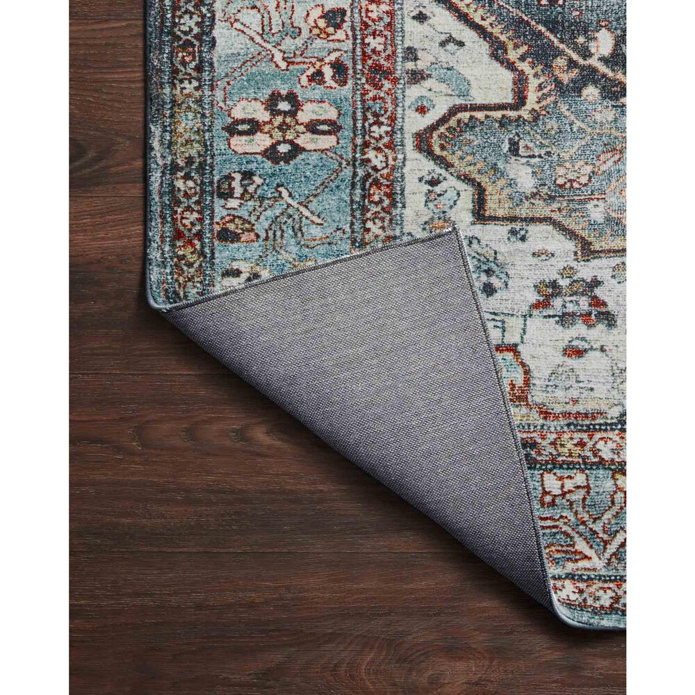 Loloi II Margot 7&#39;6&quot; x 9&#39;6&quot; Ocean and Brick Area Rug, , large