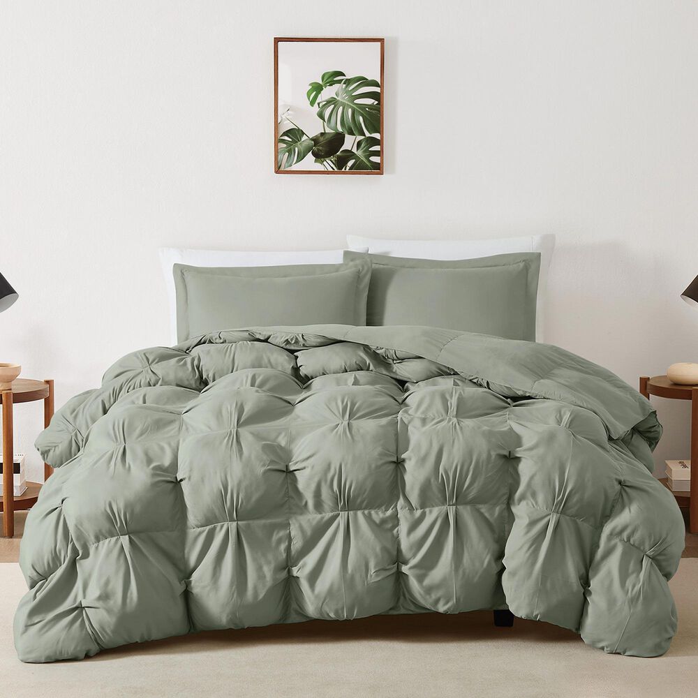 Pem America Cloud Puffer 3-Piece King Comforter Set in Green, , large