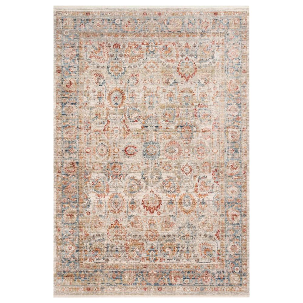 Loloi Claire CLE-02 7"10" x 10"2" Ivory and Ocean Area Rug, , large