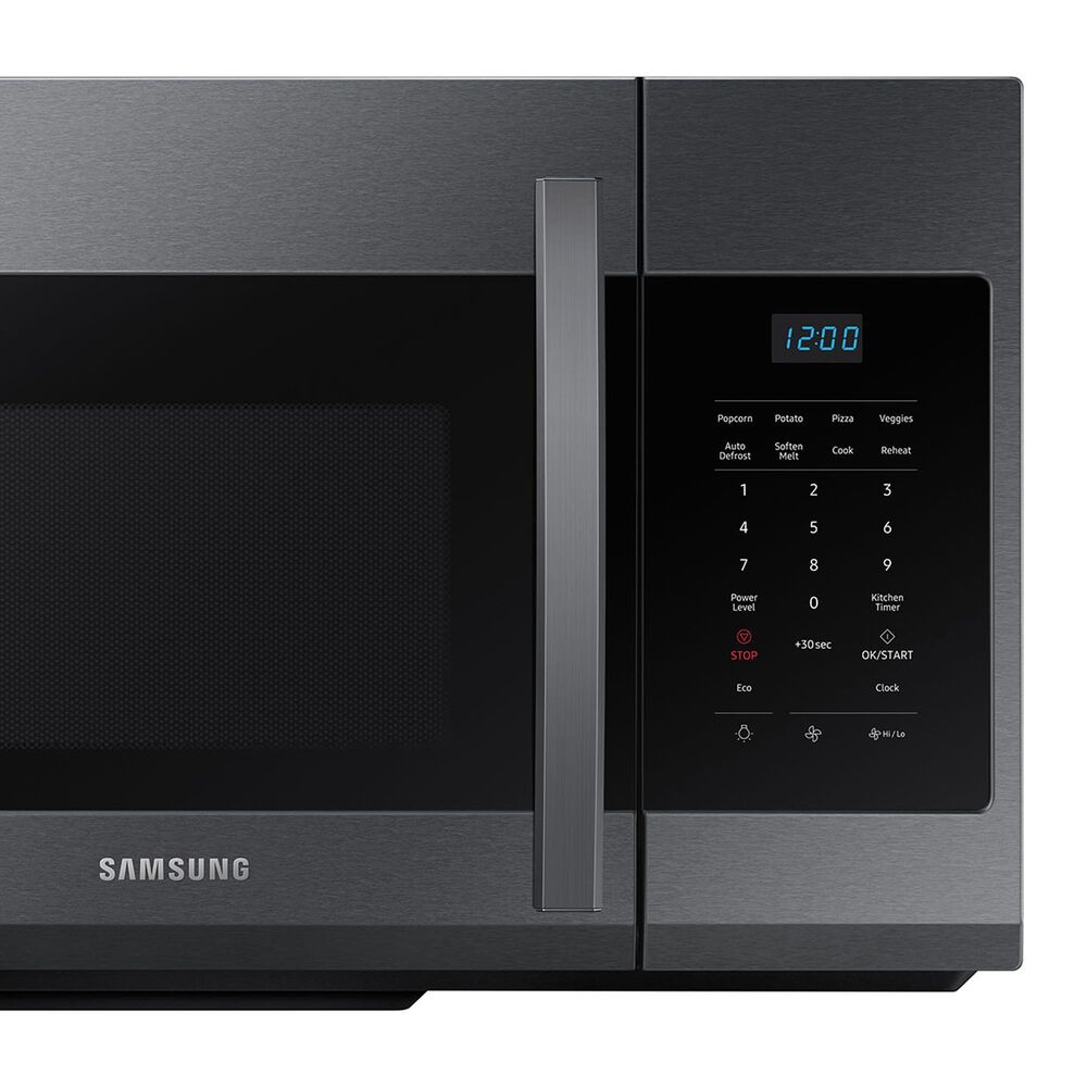 Samsung 1.7 Cu. Ft. Over-the-Range Microwave in Black Stainless Steel, , large