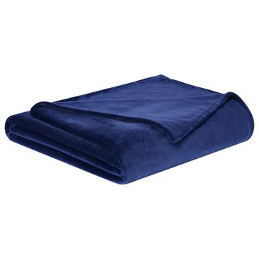 Pem America Truly Soft Velvet Plush Full/Queen Blanket in Navy, , large