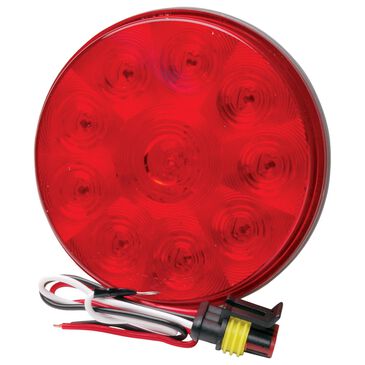 RoadPro RoadPro 4 .In Red Led Round Stp/Trn/Tl Lt/W. Pig, , large
