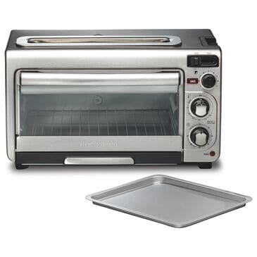 Hamilton Beach 2-Slice 2-In-1 Oven and Toaster in Stainless Steel, , large